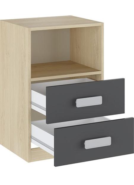 Bajo 2 cajones y hueco Donald | Relax Muebles