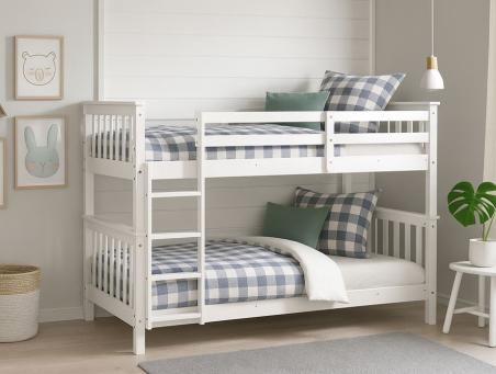 Litera madera camila blanca | Relax Muebles