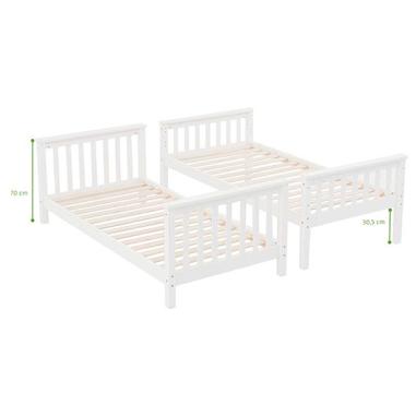 Litera madera camila blanca | Relax Muebles