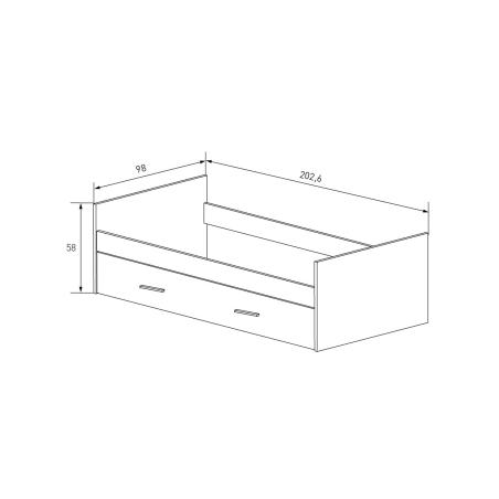 Cama nido con frontal Elba | Relax Muebles