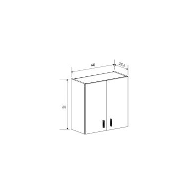 Mueble alto 2 puertas Elba | Relax Muebles