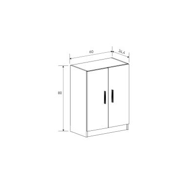 Mueble bajo 2 puertas Elba | Relax Muebles