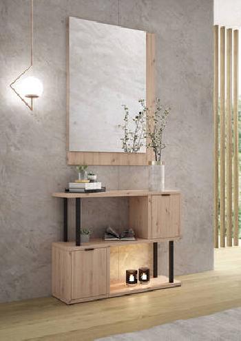 Entradita Barra roble Amazonia rayado | Relax Muebles