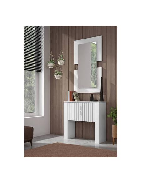 Entradita Nube blanco rayado | Relax Muebles