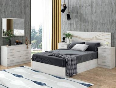 Cabecero Kansas ártico/roble | Relax Muebles
