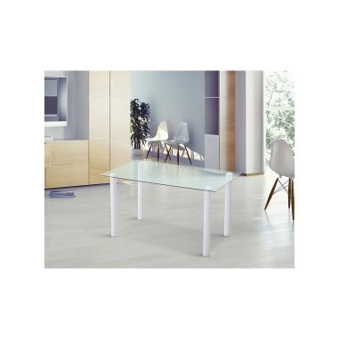 Mesa Cocina Yuri fija 100x70 cm. negro entrega urgente