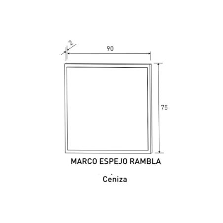 Espejo comodín Rambla en Relax Muebles