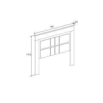Cabecero pata Rapìd 160 cm. en Relax Muebles 2