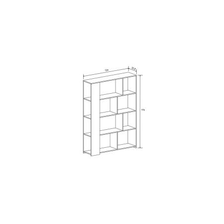 Estantería Solana 129 cm. servicio exprés en Relax Muebles