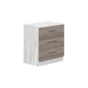 Mesita de noche 3caj modelo Monika 50cm | Relax Muebles