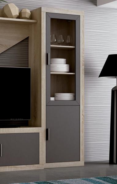 Vitrina una puerta 60 cm. modelo Lara