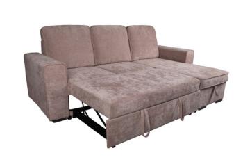 SHAISELONGUE CAMA C/ARCÓN NEPAL BEIGE O GRIS REVERSIBLE