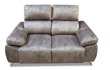 Sofá 2 plazas 170 cm. mod. Lancia camel, plata o marengo