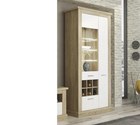 VITRINA ALTA LEDS  CHELLEN en RelaxMuebles.com