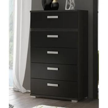 Sinfonier Rambla 5 cajones ceniza-negro en RelaxMuebles.com