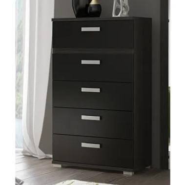 Sinfonier Rambla 5 cajones ceniza-negro en RelaxMuebles.com