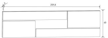 Cacebero 260 cm. con leds Priego en RelaxMuebles 2