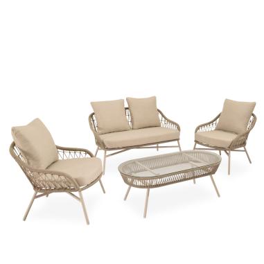 Set Salonica Sofa+sillones+mesa Centro | Relax Muebles