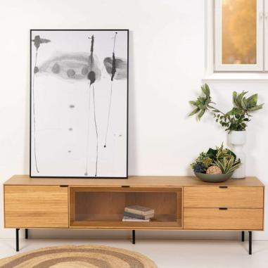 Cuadro Clouded 80*120 Negro | Relax Muebles