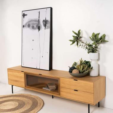 Cuadro Clouded 80*120 Negro | Relax Muebles