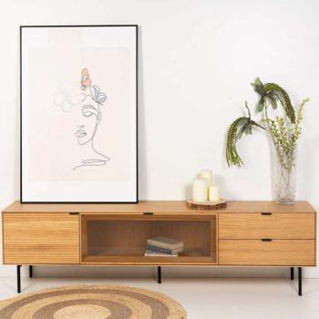 Cuadro Woman Butterfly 80*120 Negro | Relax Muebles 2