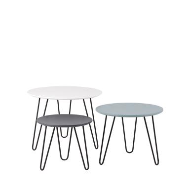 Set Centro Fabio Blanco+az+gr | Relax Muebles