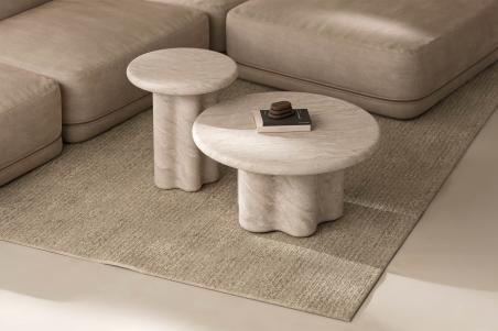 Mesa Centro Emeric Marmol Travertino | Relax Muebles