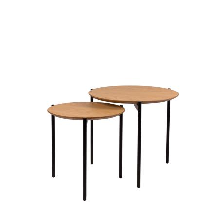 Mesa Centro Norton Roble/negro | Relax Muebles
