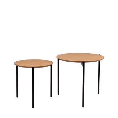 Mesa Centro Norton Roble/negro | Relax Muebles