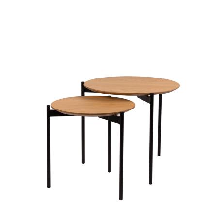 Mesa Centro Norton Roble/negro | Relax Muebles