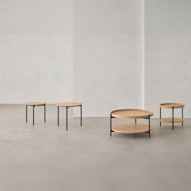 Mesa Centro Norton Roble/negro | Relax Muebles