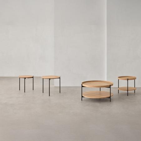 Mesa Centro Norton Roble/negro | Relax Muebles