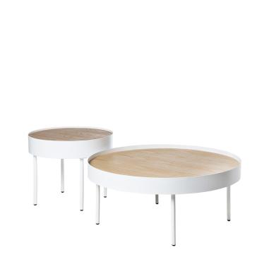 Mesa Centro Andrew Roble/blanco | Relax Muebles