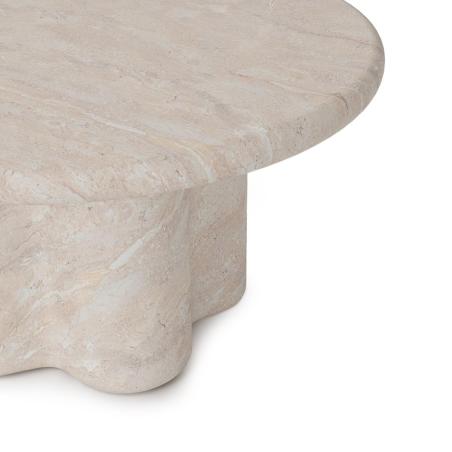 Mesa Centro Luigi Marmol Travertino | Relax Muebles