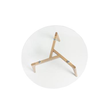 Mesa Centro Patrick Cristal/roble | Relax Muebles