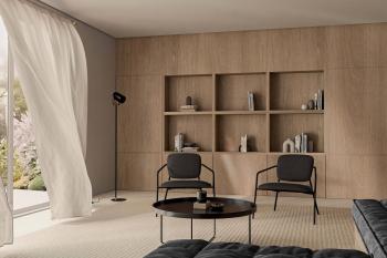 Lampara Suelo Nacia Negro | Relax Muebles