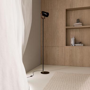 Lampara Suelo Nacia Negro | Relax Muebles