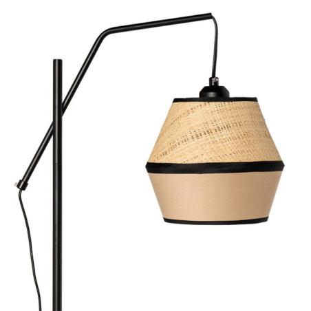 Lampara Sobremesa Rotta Natural/negro | Relax Muebles