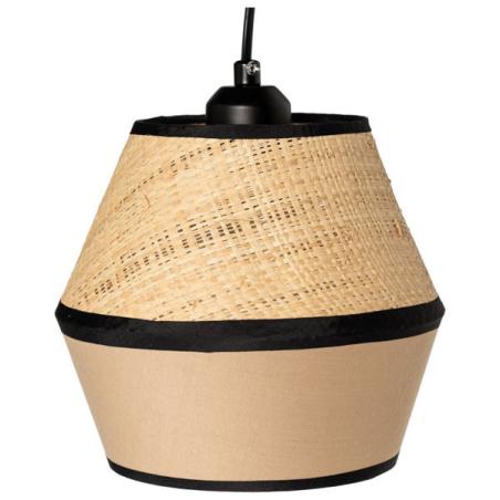 Lampara Sobremesa Rotta Natural/negro | Relax Muebles