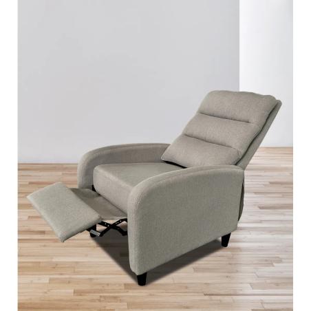 Butaca relax Arya tapizada beige o gris
