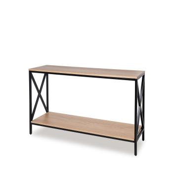 Consola Riga Roble/negro | Relax Muebles