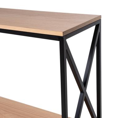 Consola Riga Roble/negro | Relax Muebles