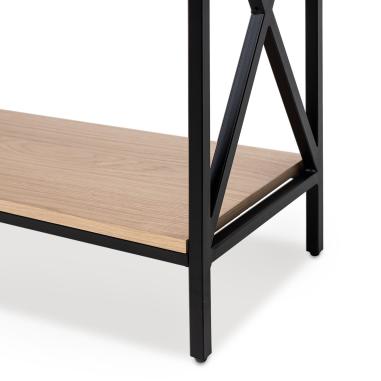 Consola Riga Roble/negro | Relax Muebles