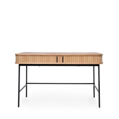 Escritorio Cornell Roble/negro | Relax Muebles