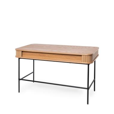 Escritorio Cornell Roble/negro | Relax Muebles
