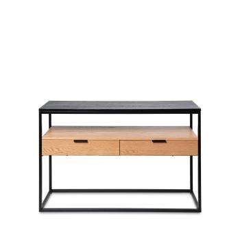 Consola Yuri Roble/negro | Relax Muebles 2