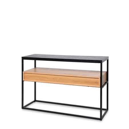 Consola Yuri Roble/negro | Relax Muebles