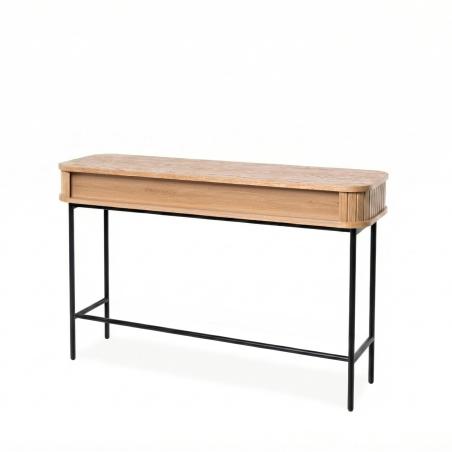 Consola Jaska Roble/negro | Relax Muebles