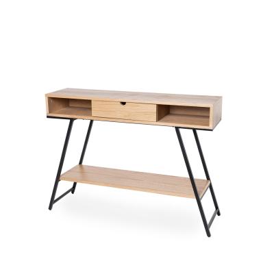 Consola Sami Roble/negro | Relax Muebles
