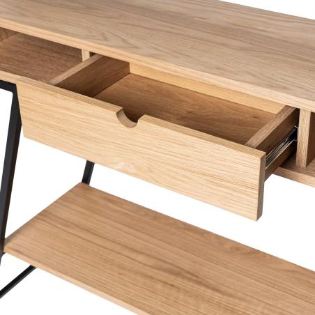 Consola Sami Roble/negro | Relax Muebles